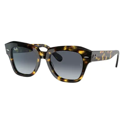 Ray-Ban Unisex Sunglass RB2186 State Street Fleck - Frame color: Yellow Havana, Lens color: Blu