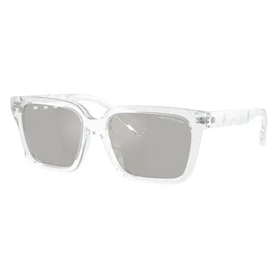 Armani Exchange Man Sunglass AX4147S - Frame color: Shiny Crystal, Lens color: Light Grey Flash