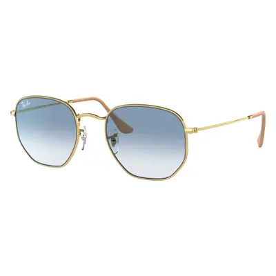 Ray-Ban Unisex Sunglass RB3548 Hexagonal - Frame color: Arista Gold, Lens color: Light Blue Gra