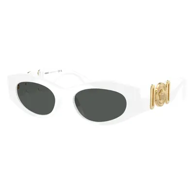 Versace Woman Sunglass VE4480U - Frame color: White, Lens color: Dark Grey