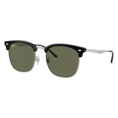 Ray-Ban Unisex Sunglass RB4418D - Frame color: Black On Silver, Lens color: Dark Green