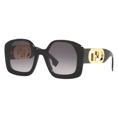 Fendi Woman Sunglass FE40048U - Frame color: Black Shiny, Lens color: Grey Grad