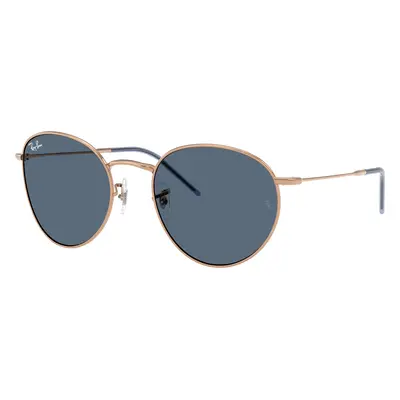 Ray-Ban Unisex Sunglass RBR0103S Round Reverse - Frame color: Rosegold, Lens color: Dark Blue