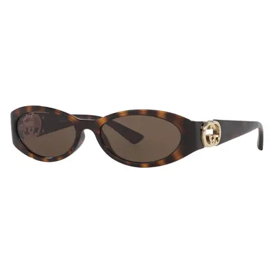 Gucci Woman Sunglass GG1660S - Frame color: Tortoise, Lens color: Brown