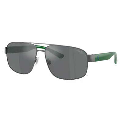 Polo Ralph Lauren Man Sunglass PH3156 - Frame color: Semi Shiny Dark Gunmetal, Lens color: Mirr