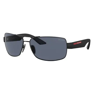 Prada Linea Rossa Man Sunglass PS 50ZS - Frame color: Matte Black, Lens color: Blue Tuning