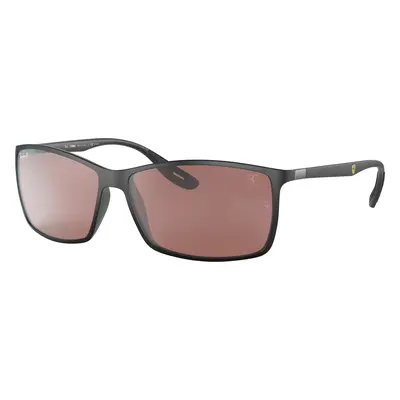 Ray-Ban Unisex Sunglass RB4179M Scuderia Ferrari Collection - Frame color: Black, Lens color: P