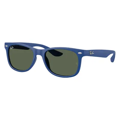 Ray-Ban Unisex Sunglass RB9052S New Wayfarer Kids - Frame color: Rubber Blue, Lens color: Dark 