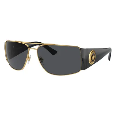 Versace Man Sunglass VE2163 - Frame color: Gold, Lens color: Dark Grey