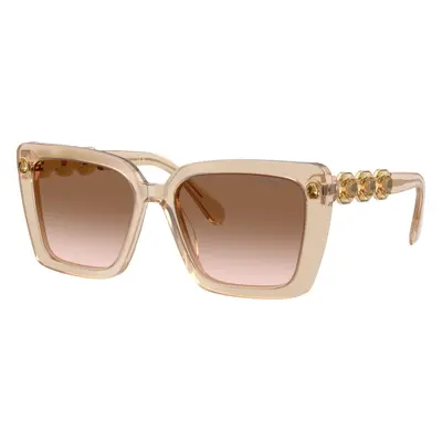 Swarovski Woman Sunglass SK6032 - Frame color: Beige Transparent, Lens color: Gradient Brown