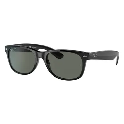 Ray-Ban Unisex Sunglass RB2132F New Wayfarer Classic - Frame color: Black, Lens color: G-15 Gre