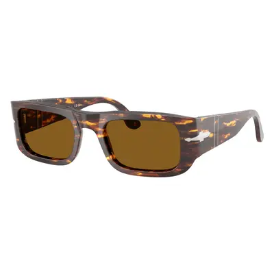 Persol Unisex Sunglass PO3362S - Frame color: Brown/Bright Yellow, Lens color: Brown