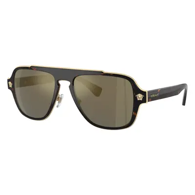 Versace Man Sunglass VE2199 - Frame color: Havana, Lens color: Dark Grey Mirror Gold