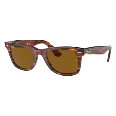 Ray-Ban Unisex Sunglass RB2140 Original Wayfarer Classic - Frame color: Striped Havana, Lens co