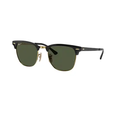 Ray-Ban Unisex Sunglass RB3716 Clubmaster Metal - Frame color: Black On Gold, Lens color: G-15 