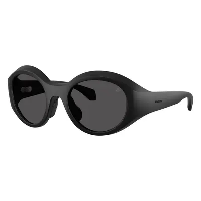 Moncler Unisex Sunglass ME8005 Futuro - Frame color: Matte Black, Lens color: Dark Grey