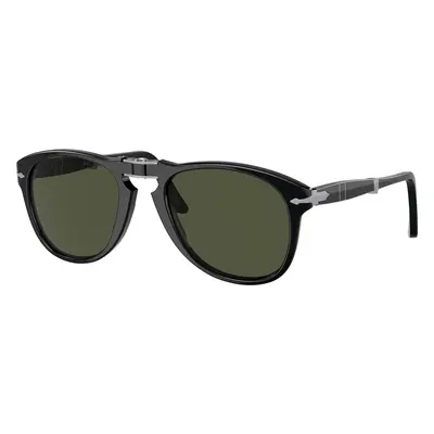 Persol Man Sunglass PO0714 714 - Original - Frame color: Black, Lens color: Green