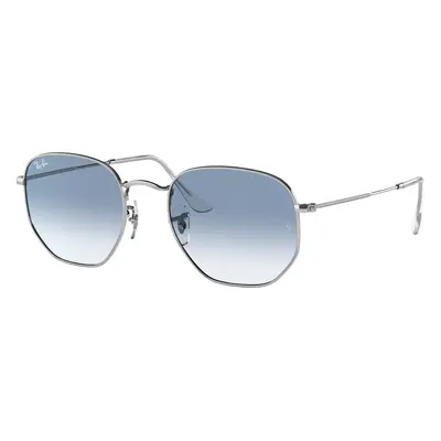 Ray-Ban Unisex Sunglass RB3548N Hexagonal Flat Lenses - Frame color: Silver, Lens color: Clear 