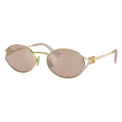 Miu Miu Woman Sunglass MU 52YS - Frame color: Pale Gold, Lens color: Pink Gold