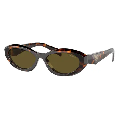 Prada Woman Sunglass PR 26ZS - Frame color: Sage/Honey Tortoise, Lens color: Dark Brown