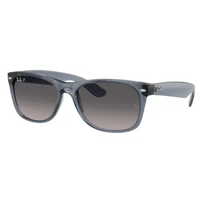 Ray-Ban Unisex Sunglass RB2132 New Wayfarer - Frame color: Transparent Dark Blue, Lens color: G