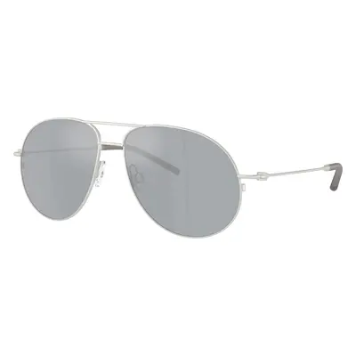 Moncler Unisex Sunglass ME4002 Flyze - Frame color: Matte Silver, Lens color: Blue Mirror Silve