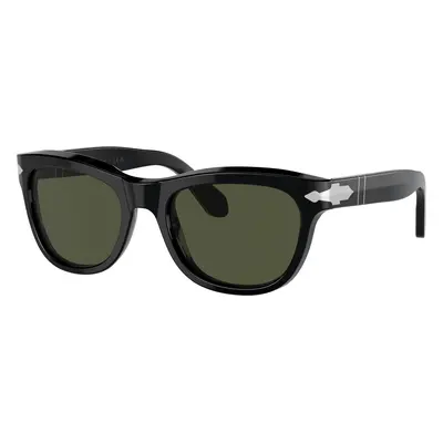 Persol Unisex Sunglass PO0086S - Frame color: Black, Lens color: Green