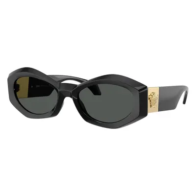 Versace Woman Sunglass VE4466U - Frame color: Black, Lens color: Dark Grey