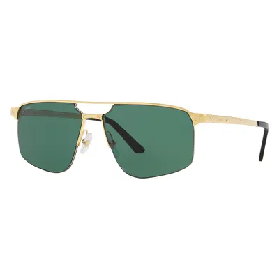 Cartier Man Sunglass CT0385S-002 - Frame color: Gold, Lens color: Green