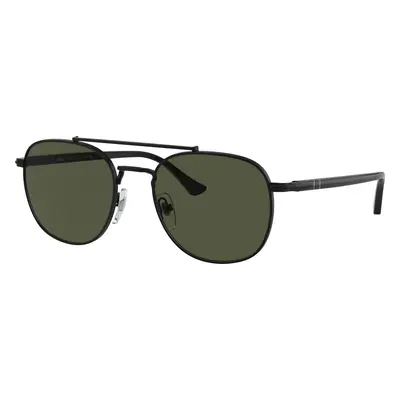 Persol Unisex Sunglass PO1006S - Frame color: Black, Lens color: Green