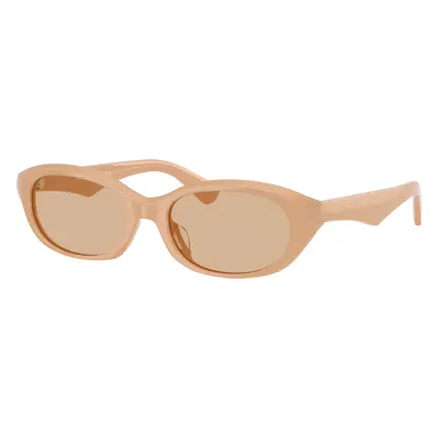 Burberry Woman Sunglass BE4447D - Frame color: Beige, Lens color: Dark Brown