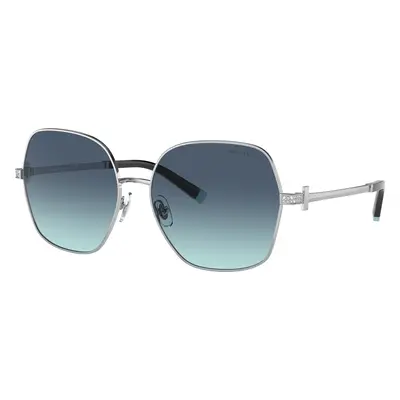 Tiffany & Co. Woman Sunglass TF3085B - Frame color: Silver, Lens color: Azure Gradient Blue