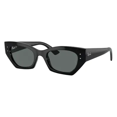 Ray-Ban Unisex Sunglass RB4430F Zena Bio-Based - Frame color: Black, Lens color: Dark Grey