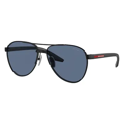 Prada Linea Rossa Man Sunglass PS 51YS - Frame color: Matte Black, Lens color: Dark Blue