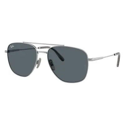 Ray-Ban Unisex Sunglass RB8097 William Titanium - Frame color: Silver, Lens color: Blue