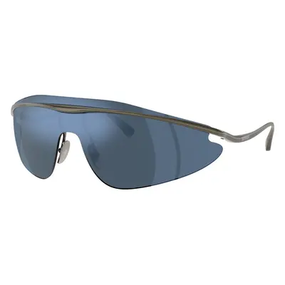 Ferrari Unisex Sunglass FH1015 - Frame color: Dark Gunmetal, Lens color: Mirror Blue