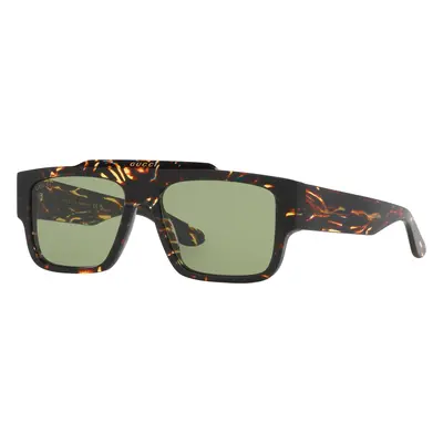 Gucci Man Sunglass GG1460S - Frame color: Tortoise, Lens color: Green