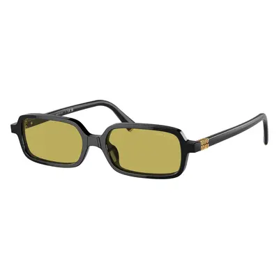 Miu Miu Woman Sunglass MU 11ZS - Frame color: Black, Lens color: Olive Green