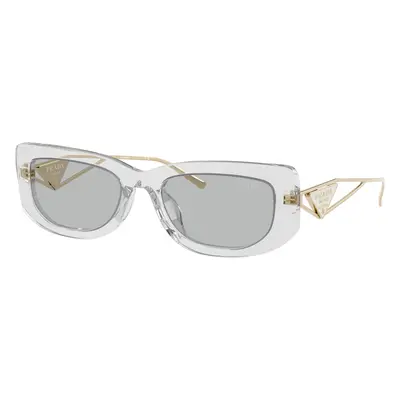 Prada Woman Sunglass PR 14YS - Frame color: Transparent Grey, Lens color: Light Grey