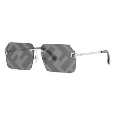 Fendi Man Sunglass FE40043U - Frame color: Grey Shiny, Lens color: Grey Mirror