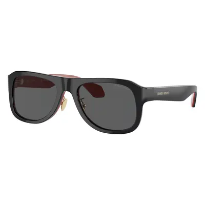 Giorgio Armani Man Sunglass AR8209 - Frame color: Black/Red Inside, Lens color: Dark Grey