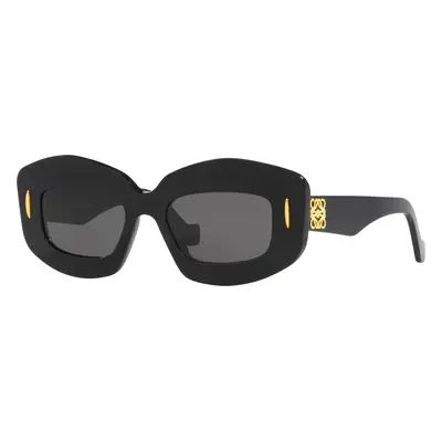 Loewe Woman Sunglass Chunky Anagram LW40114I - Frame color: Black, Lens color: Grey