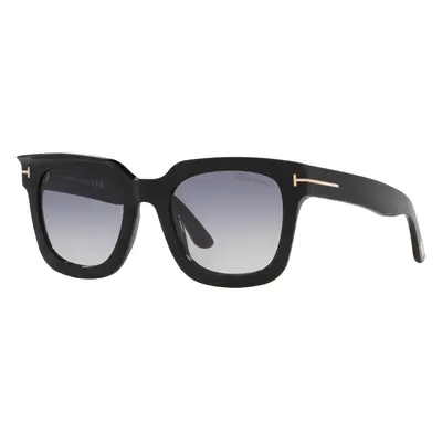 Tom Ford Woman Sunglass Leigh-02 - Frame color: Black Shiny, Lens color: Grey Gradient