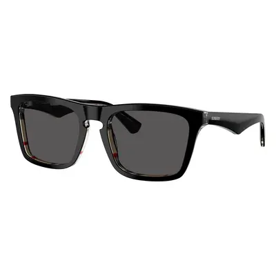 Burberry Man Sunglass BE4434 - Frame color: Top Black On Vintage Check, Lens color: Dark Grey