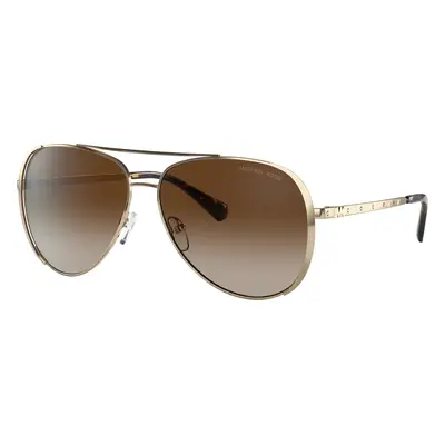 Michael Kors Woman Sunglass MK1101B Chelsea - Frame color: Light Gold, Lens color: Smoke Gradie