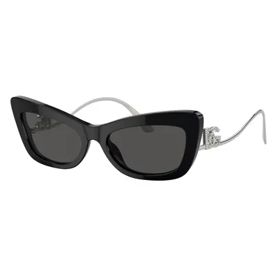 Dolce&Gabbana Woman Sunglass DG4467B - Frame color: Black, Lens color: Dark Grey