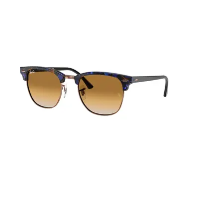 Ray-Ban Unisex Sunglass RB3016 Clubmaster Fleck - Frame color: Brown & Blue, Lens color: Light 