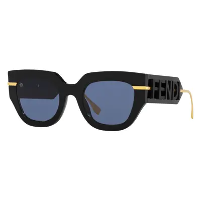 Fendi Woman Sunglass FE40097I - Frame color: Black, Lens color: Blue