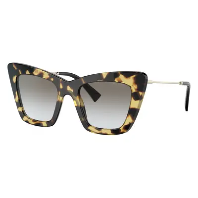 Miu Miu Woman Sunglass MU 01WS - Frame color: Havana Light, Lens color: Grey Gradient