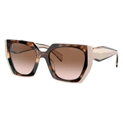 Prada Woman Sunglass PR 15WS - Frame color: Tortoise Caramel/Powder, Lens color: Brown Gradient